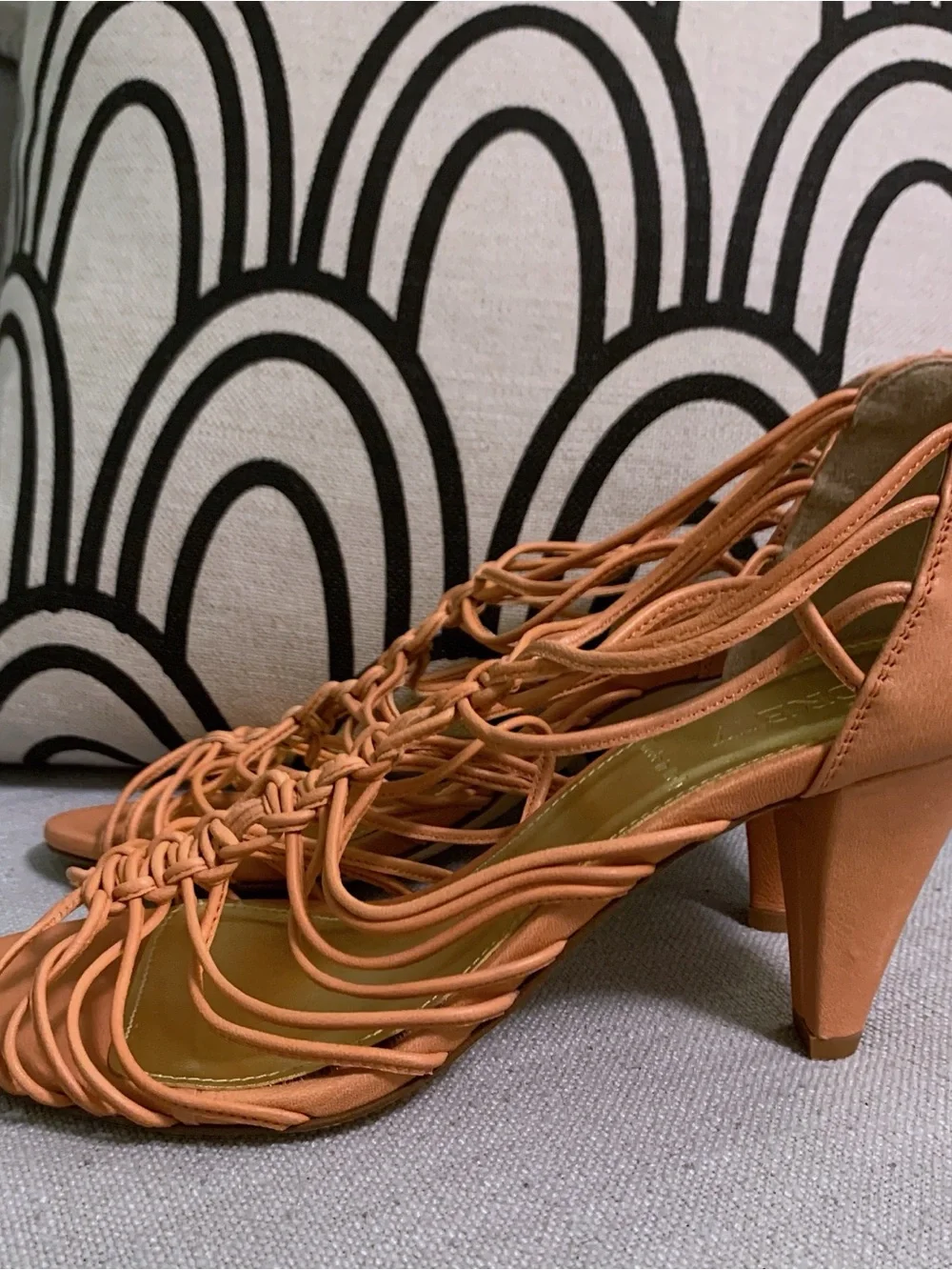 J. Crew Braided T-Strap Sandals in Terracotta Size 7